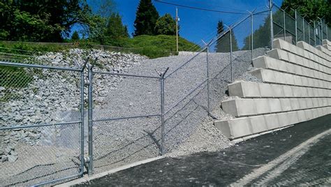 concrete chain link fence installation